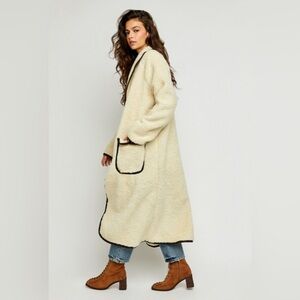 NEW Free people We The Free Irresistable Teddy Cardi Jacket Large